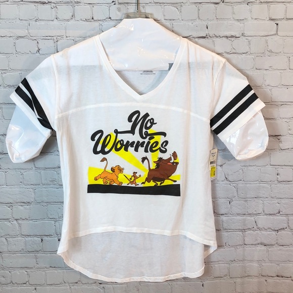 NWT Disney “No Worries” novelty tee - Picture 1 of 4